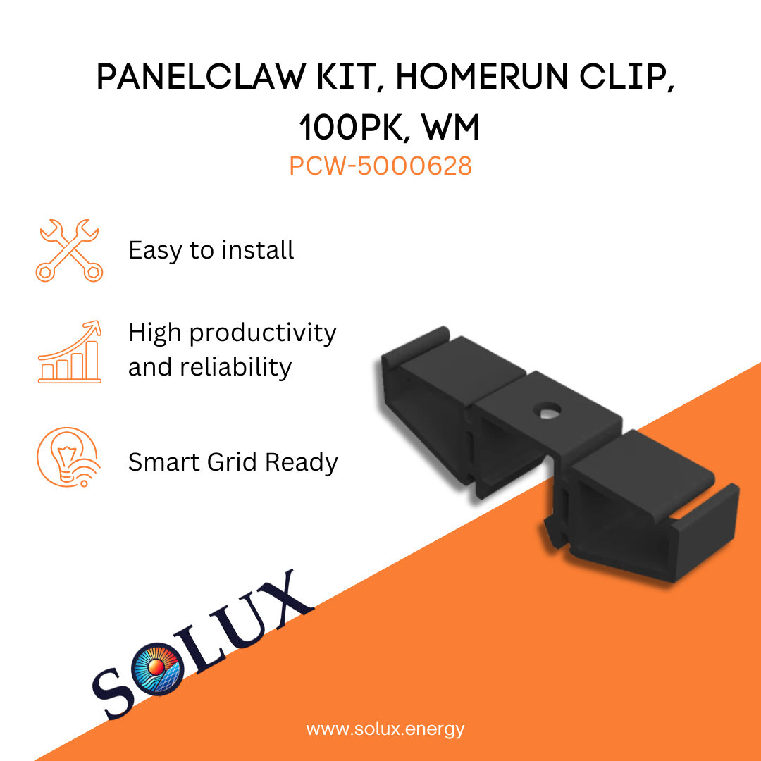 This is an image of DC Wire Clip, PanelClaw Homerun 100PK Kit